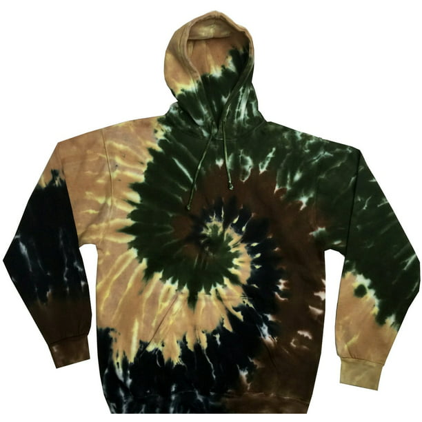 NEW Mens Size S-3XL Tie Dye Color SPIRAL Hoodie Hooded Sweatshirt Unisex Jumper